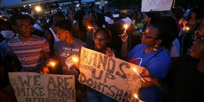 Across America, Silent Vigils in Michael Brown’s Memory